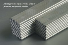 Galvanized aluminum parallel flow pipe